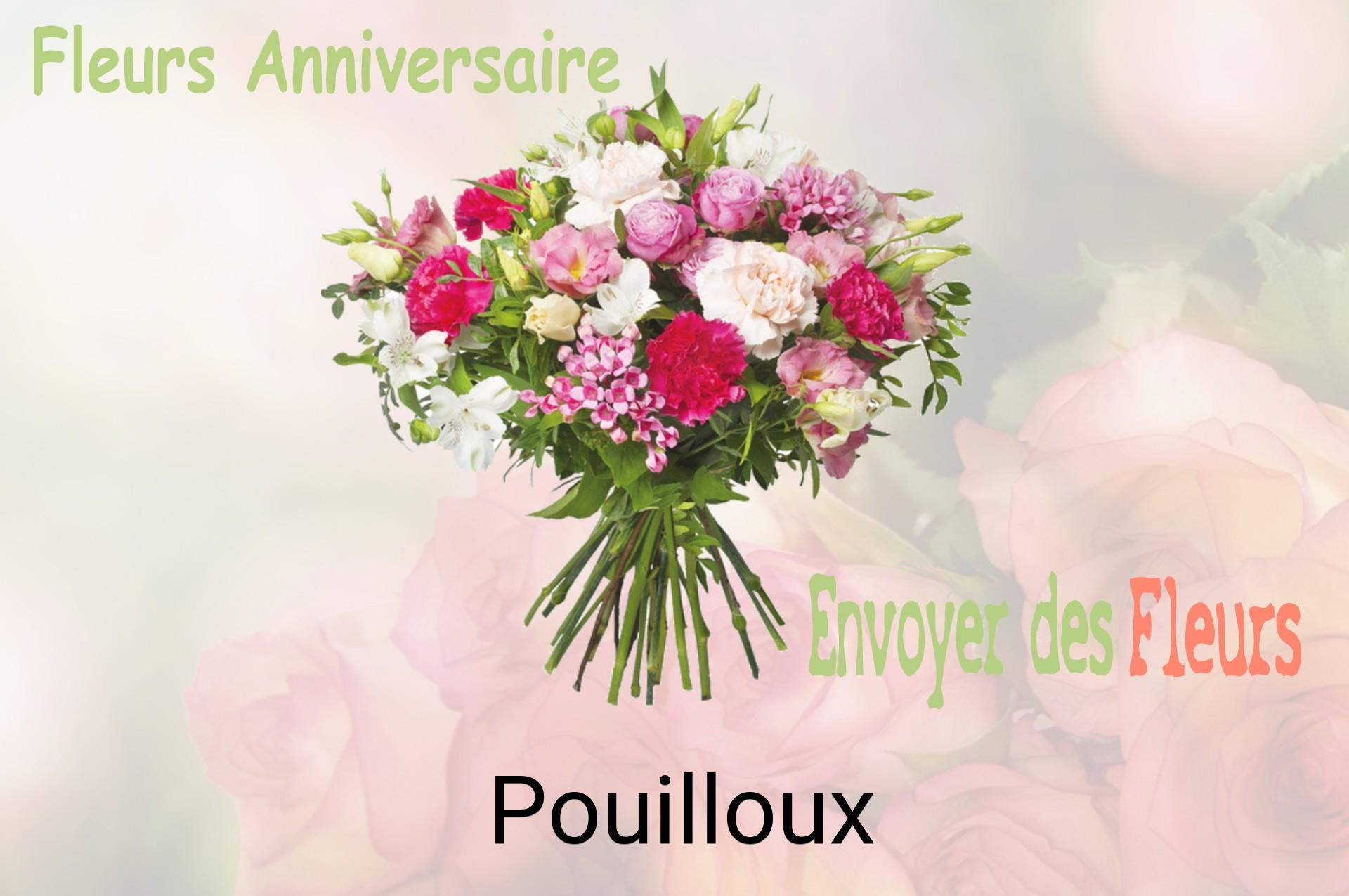 Bouquet de fleurs d’anniversaire livré à Pouilloux